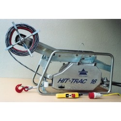 HIT-TRAC 16 Elektryczna wciągarka z napędem bębna nawojowego liny i ramą rurową