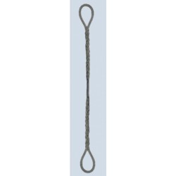 Wysoko elastyczne zawiesie linowe w wykonaniu kablowym (wielolinowym) z uchem zaplatanym
