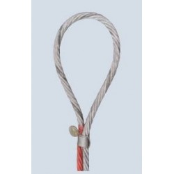 Bardzo elastyczna lina w wersji liny kablowej bez końca-Grummet z dwoma uchami, wg normy EN 13414-3